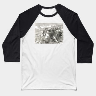 British Army attack on the Wexford rebels, 1798 Baseball T-Shirt